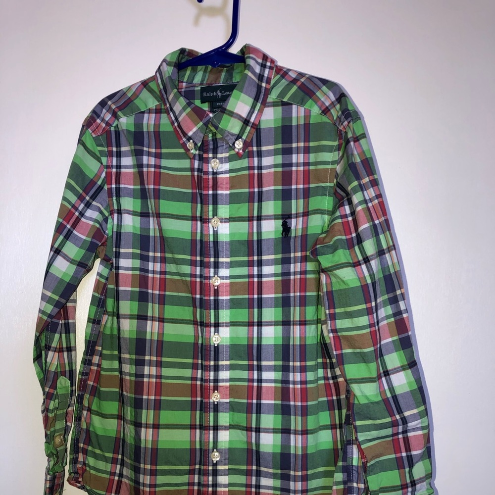 Ralph Lauren Boys long sleeve shirt plaid size S